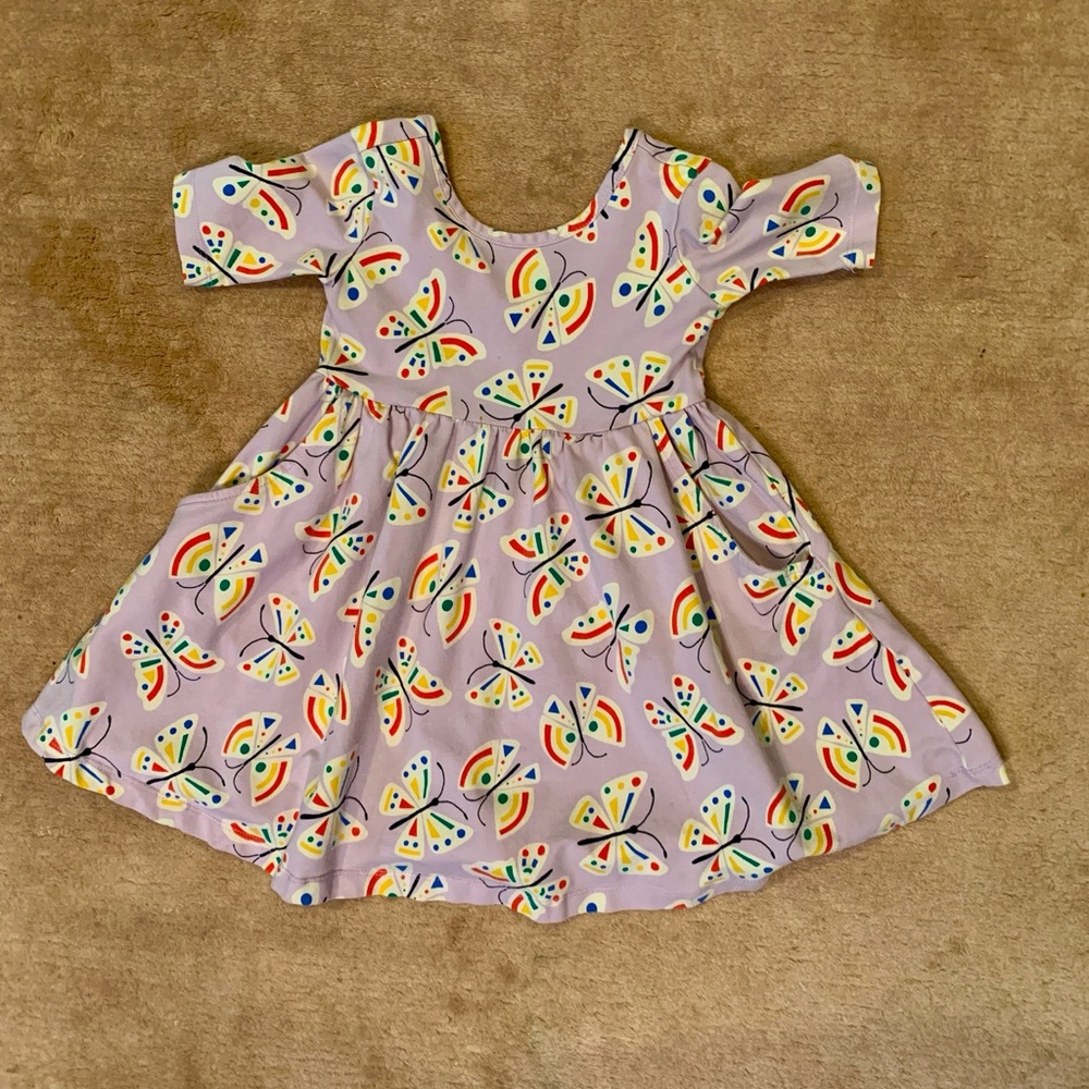 Hanna Andersson Rainbow Butterfly Dress